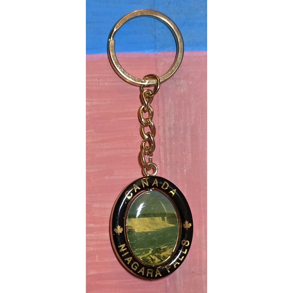 Niagara Falls Canada Keychain - Souvenir Keyring Ontario Travel Collectible - Picture 2 of 3